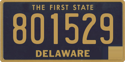 DE license plate 801529