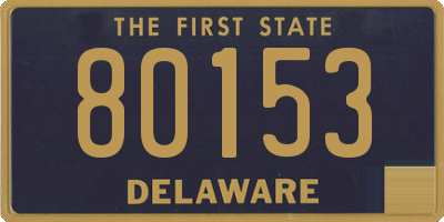 DE license plate 80153