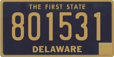 DE license plate 801531