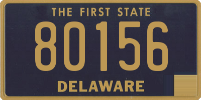 DE license plate 80156