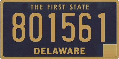 DE license plate 801561