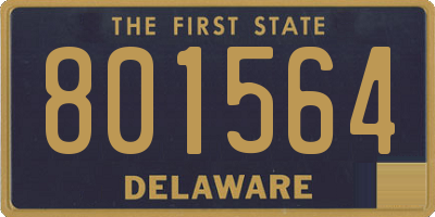 DE license plate 801564