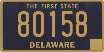 DE license plate 80158