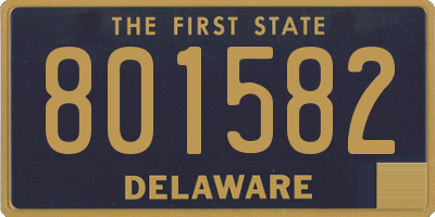 DE license plate 801582