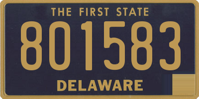 DE license plate 801583