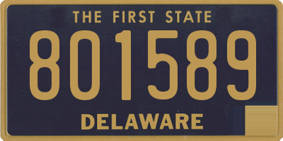 DE license plate 801589