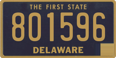 DE license plate 801596