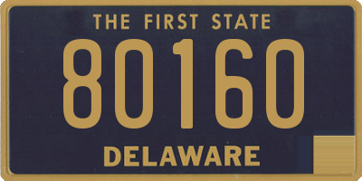 DE license plate 80160