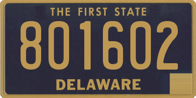 DE license plate 801602