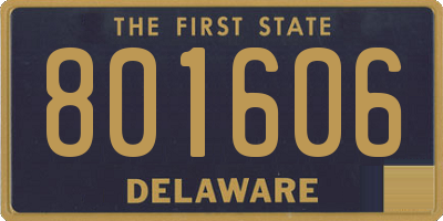 DE license plate 801606