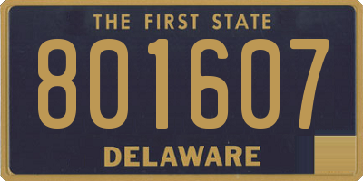 DE license plate 801607