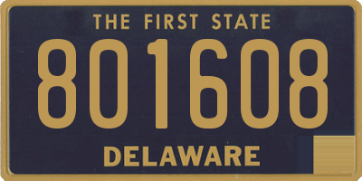 DE license plate 801608