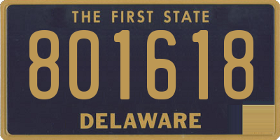 DE license plate 801618