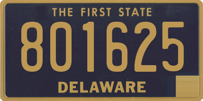 DE license plate 801625
