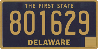 DE license plate 801629