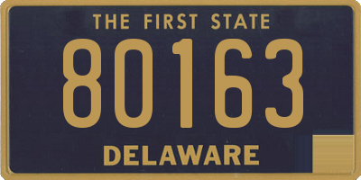 DE license plate 80163