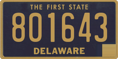 DE license plate 801643