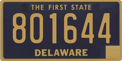 DE license plate 801644