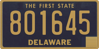 DE license plate 801645