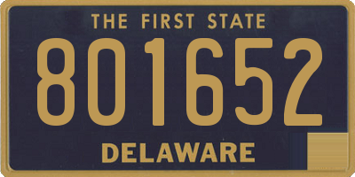 DE license plate 801652