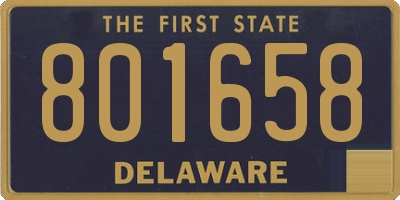 DE license plate 801658