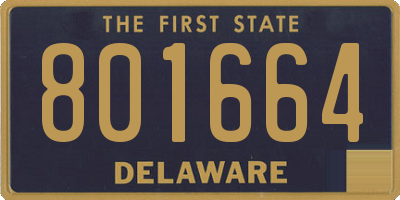 DE license plate 801664