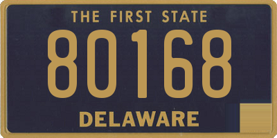 DE license plate 80168