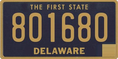 DE license plate 801680