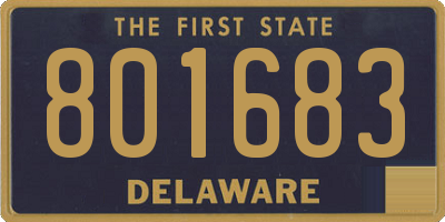 DE license plate 801683