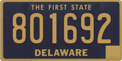 DE license plate 801692