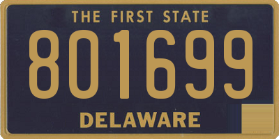 DE license plate 801699