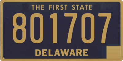 DE license plate 801707