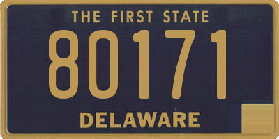 DE license plate 80171