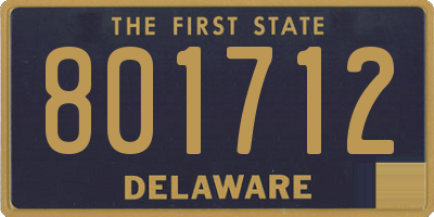 DE license plate 801712