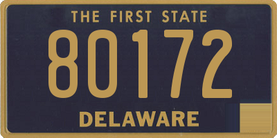 DE license plate 80172