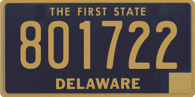 DE license plate 801722