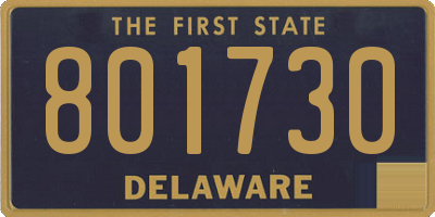 DE license plate 801730
