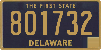 DE license plate 801732