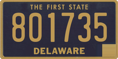 DE license plate 801735