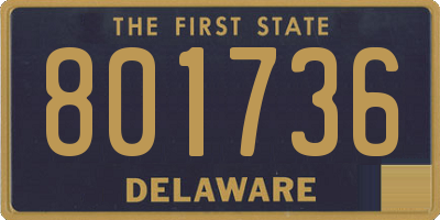 DE license plate 801736