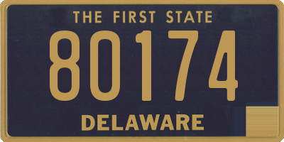 DE license plate 80174