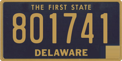 DE license plate 801741