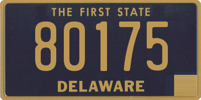 DE license plate 80175