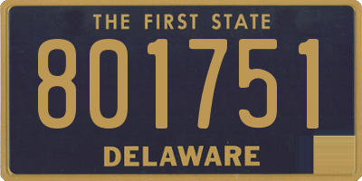 DE license plate 801751
