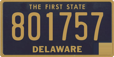 DE license plate 801757
