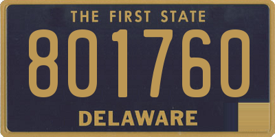 DE license plate 801760