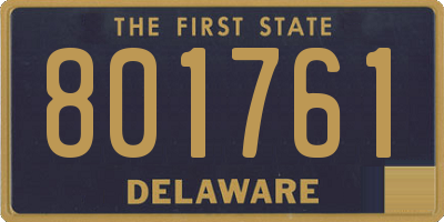 DE license plate 801761