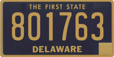 DE license plate 801763