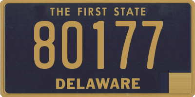 DE license plate 80177