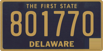 DE license plate 801770